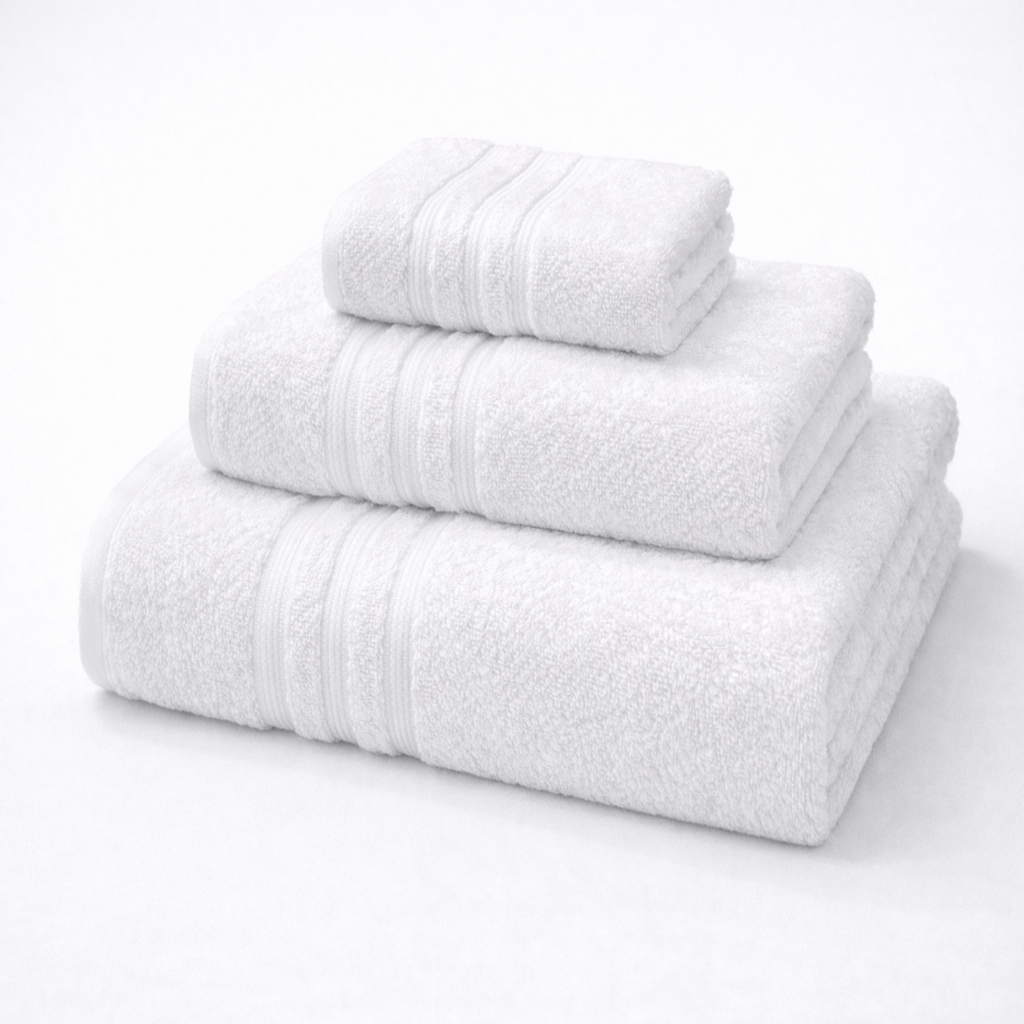asciugamani hotel professionali in cotone bianco per strutture ricettive