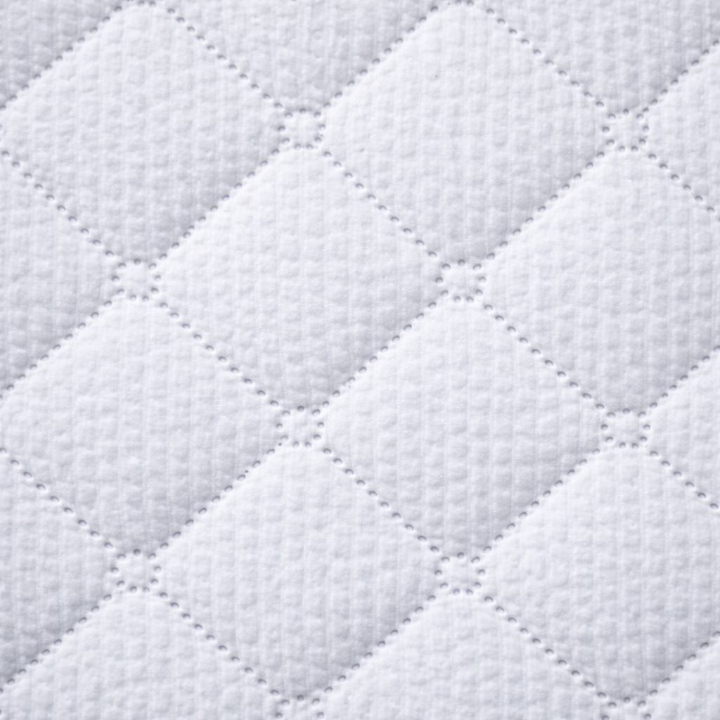 Copriletto matrimoniale Seer sucker - Bianco