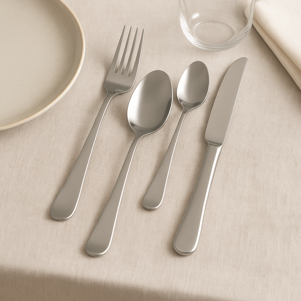 Set 24 Posate Maestro – Finitura Lucido Argento