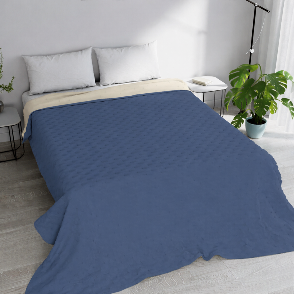 TRAPUNTINO WATER WASHED BLUE/SABBIA