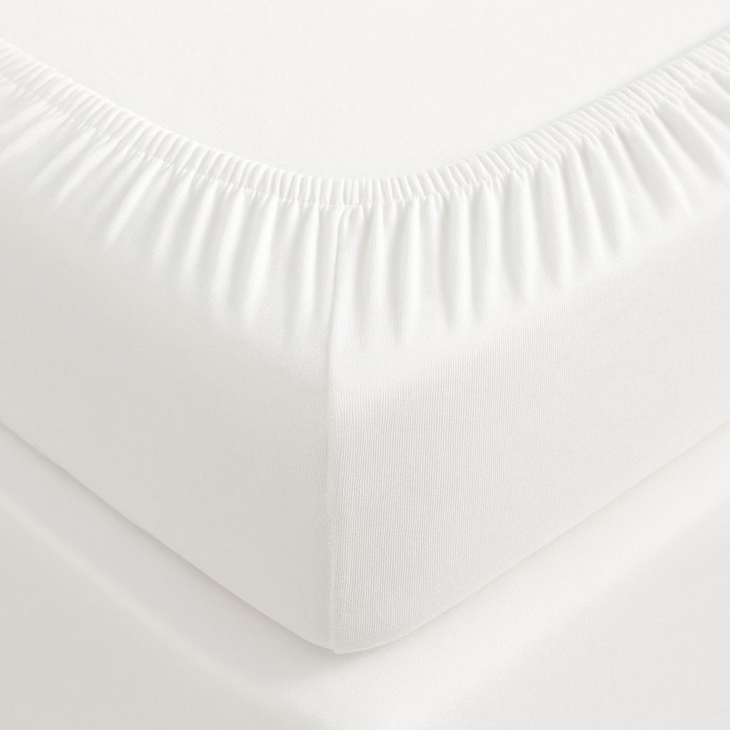 Coprimaterasso Liscio Bianco con elastici