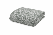 Copriletto Ignifugo Hotel Jacquard Kyla Grigio – Classe 1