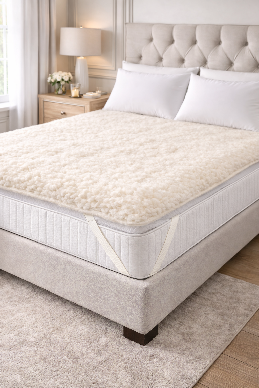 Topper 4 stagioni lana, piuma