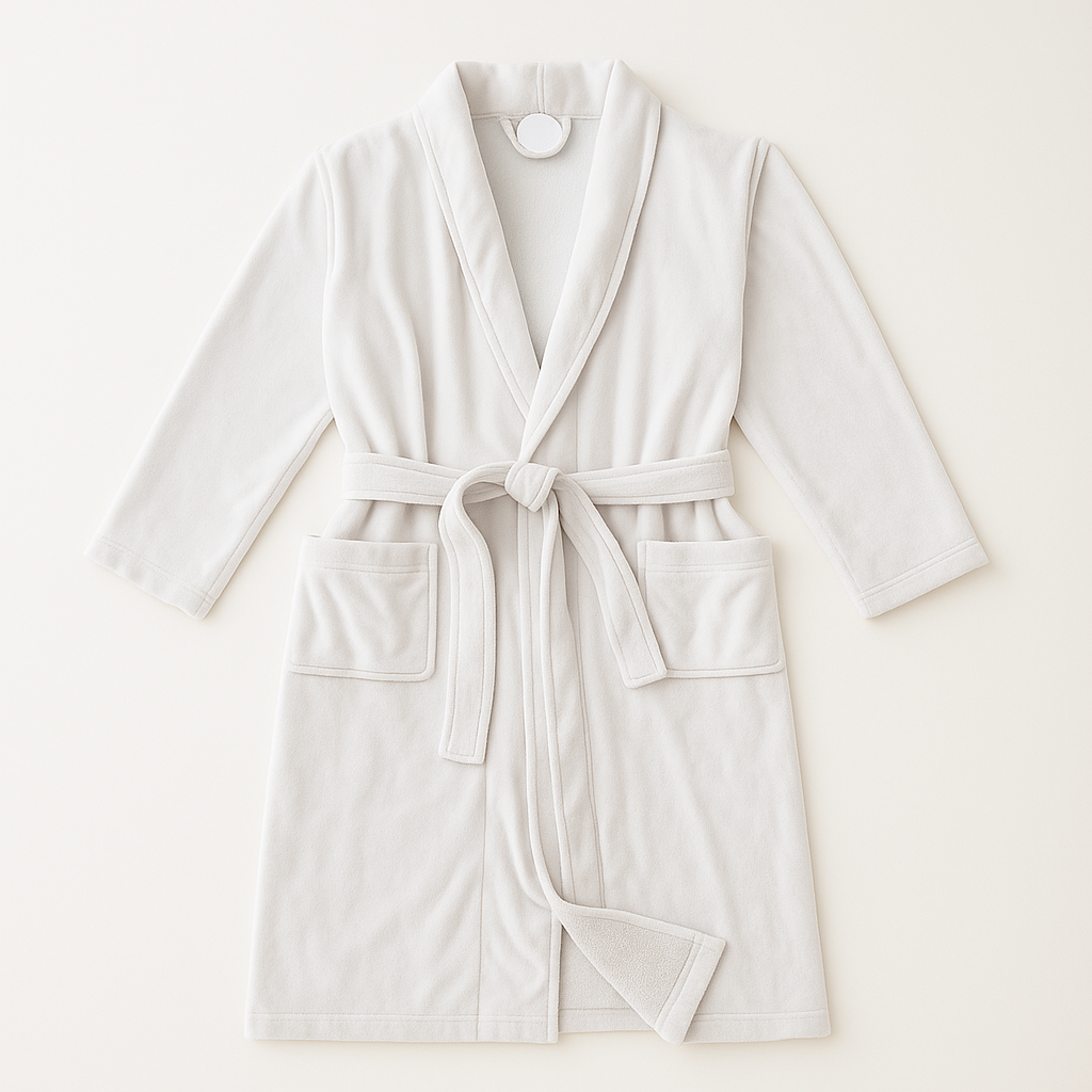 ACCAPPATOIO CORAL BIANCO  – LUSSO MORBIDO PER HOTEL, SPA E B&B