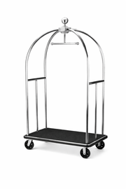 Carrello Portavaligie Hotel Professionale con Appendiabiti e Ruote