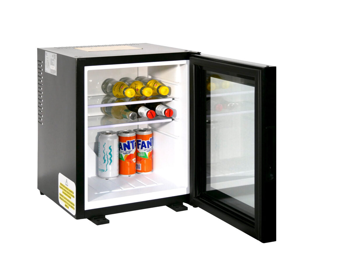 Minibar Hotel 35 Litri Porta Vetro Silenzioso Sistema Peltier