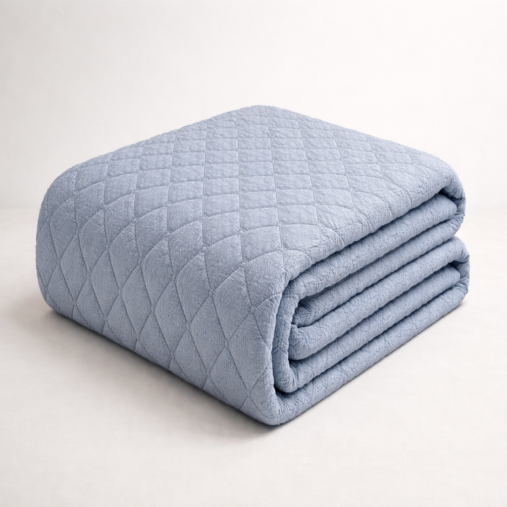 Copriletto Seer Sucker Blu