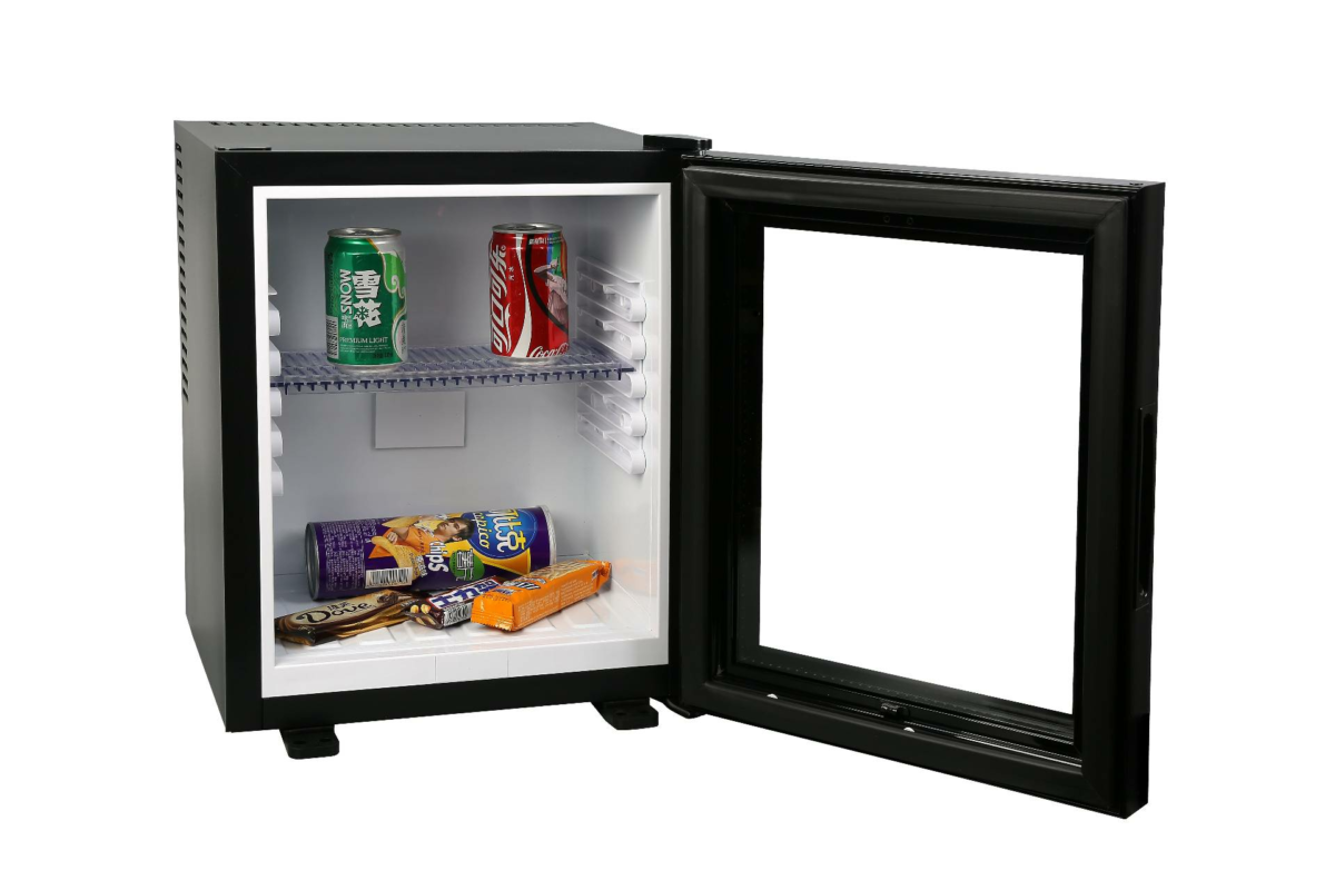 Minibar Hotel 28 Litri Porta Vetro Silenzioso Sistema Peltier